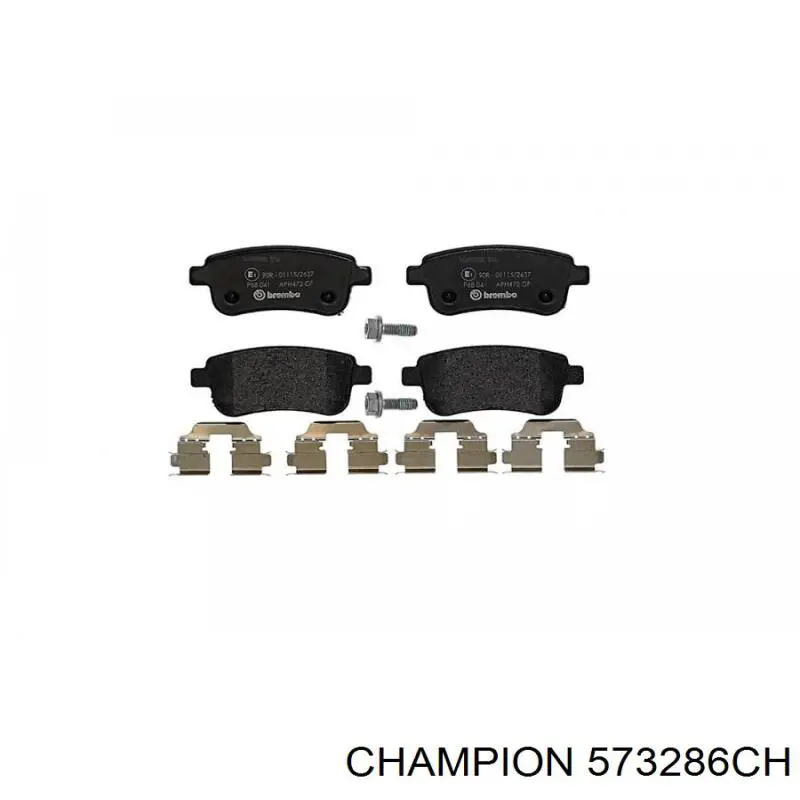 Pastillas de freno traseras 573286CH Champion