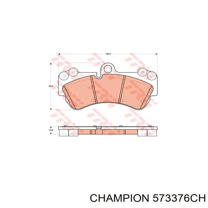 7L0698151 Porsche Pastillas delanteras