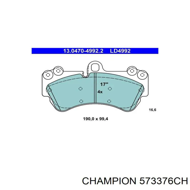 Pastillas de freno delanteras Porsche 7L0698151