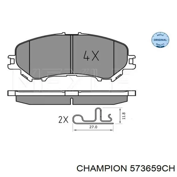 Pastillas de freno delanteras Nissan Qashqai 2 J11