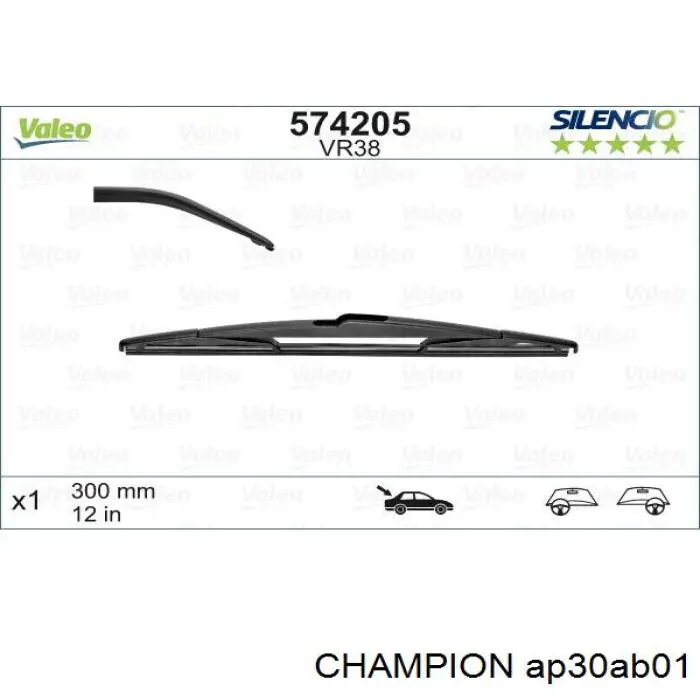 Limpiaparabrisas de luna trasera Toyota Yaris SP90