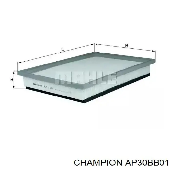 AP30BB01 Champion Limpiaparabrisas trasero
