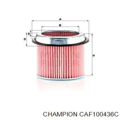 CAF100436C Champion filtro de aire