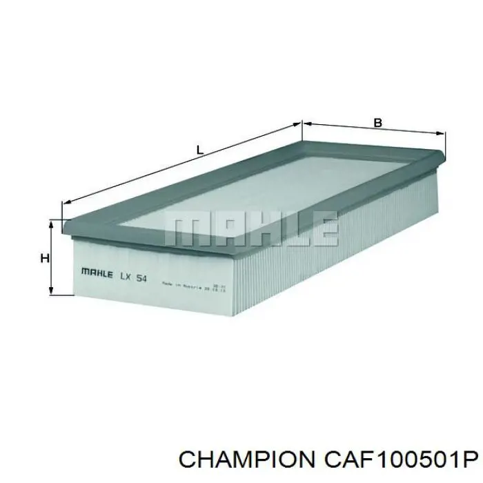 CAF100501P Champion filtro de aire