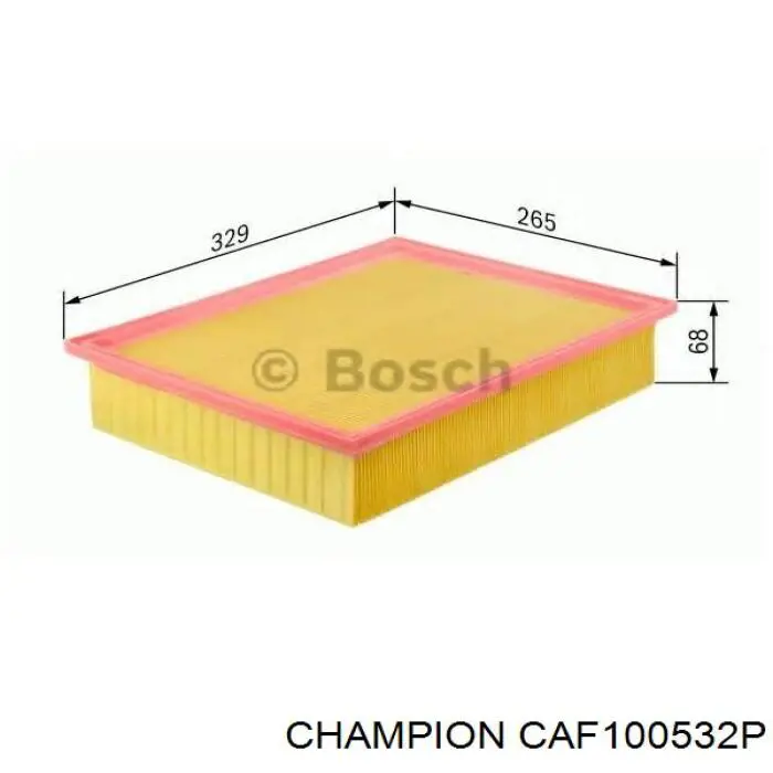CAF100532P Champion filtro de aire