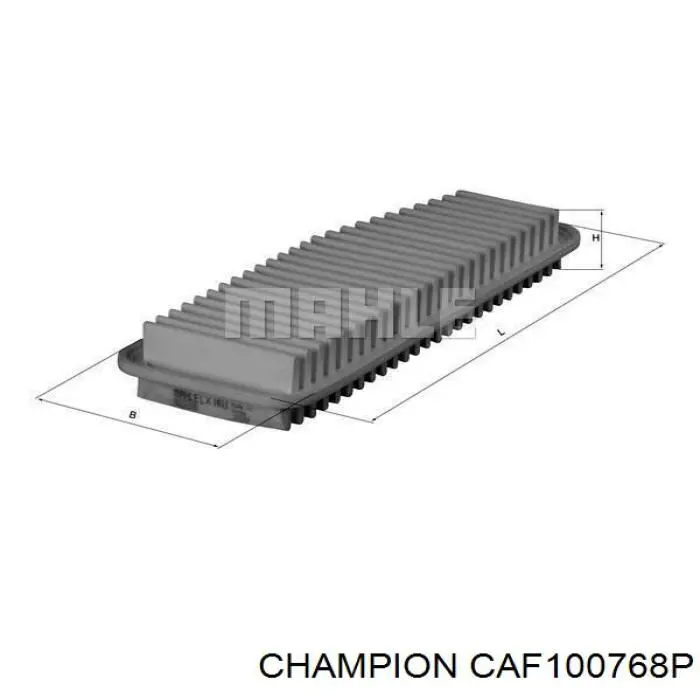 CAF100768P Champion filtro de aire