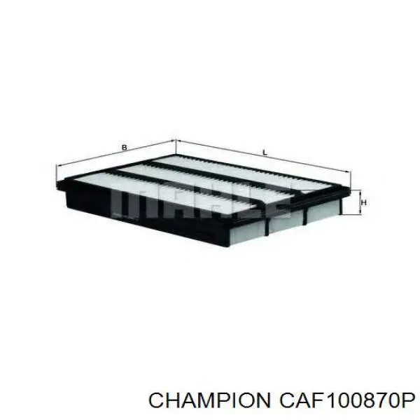 CAF100870P Champion filtro de aire