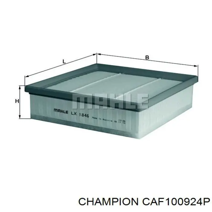 CAF100924P Champion filtro de aire