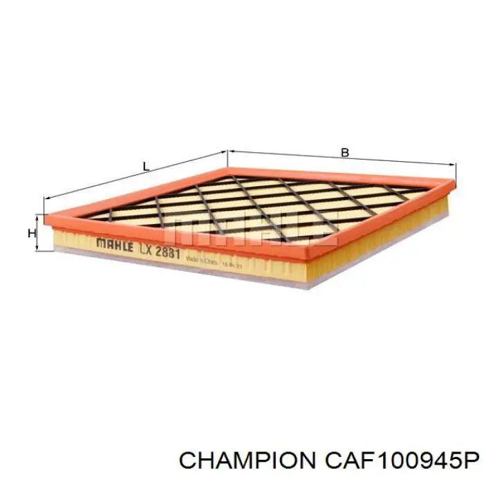 CAF100945P Champion filtro de aire