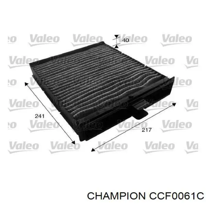 CCF0061C Champion filtro habitáculo