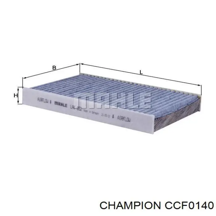 CCF0140 Champion filtro habitáculo