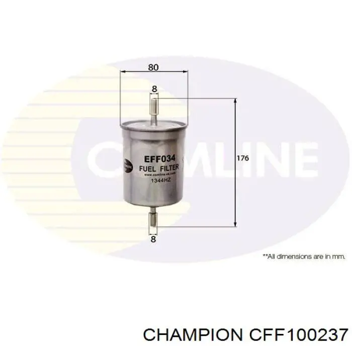 Filtro combustible Champion CFF100237 precio, desde 7,55 EUR