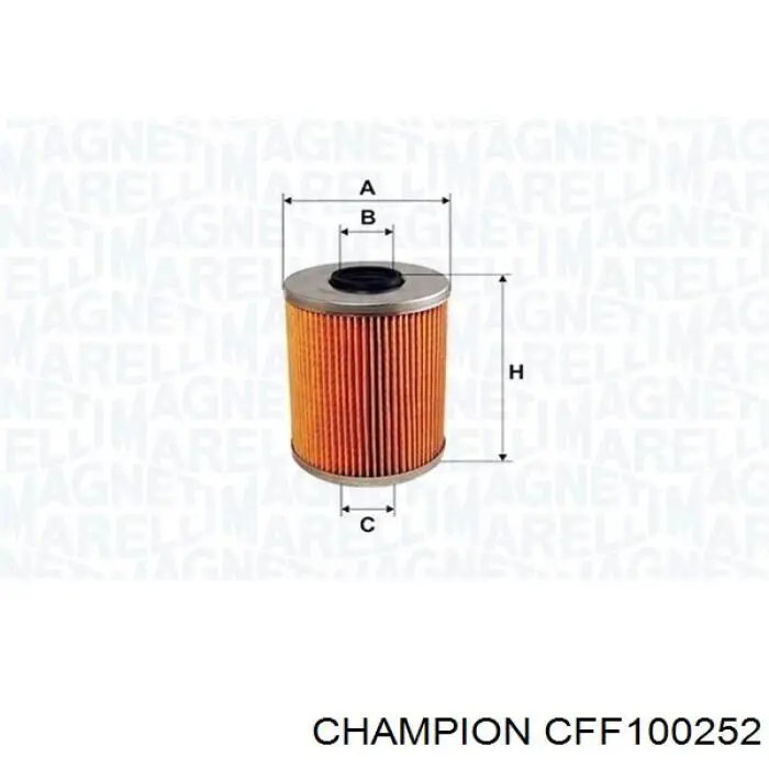 Comprar CFF100252 Champion Filtro diesel
