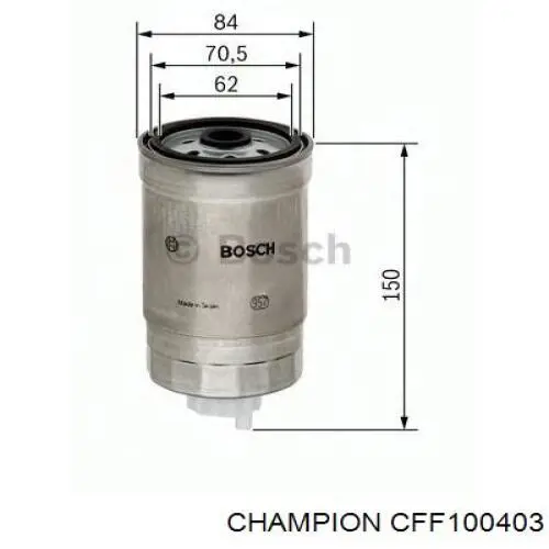Filtro de combustible 46797378 Peugeot/Citroen