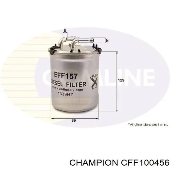 CFF100456 Champion Filtro de gasolina