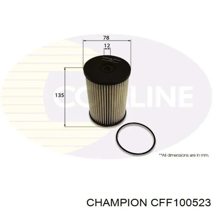 CFF100523 Champion Filtro de gasolina