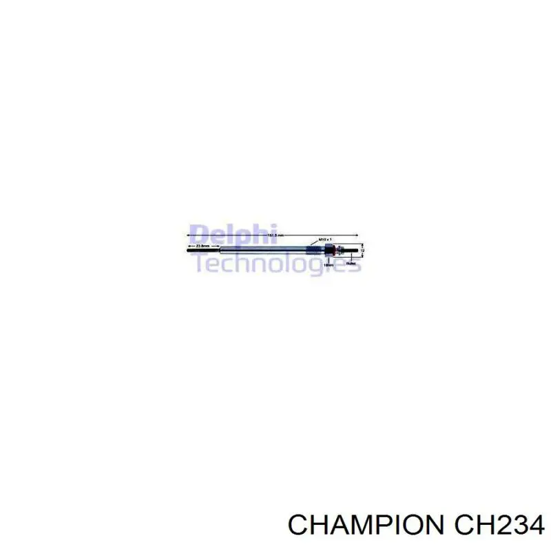 Bujía de precalentamiento Champion CH234
