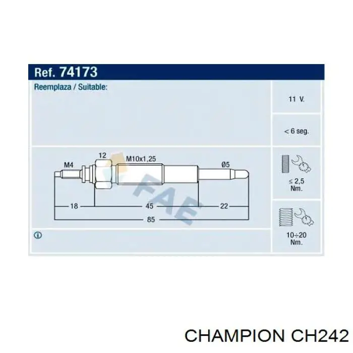 Comprar PZ39 Japan Parts Calentadores diésel