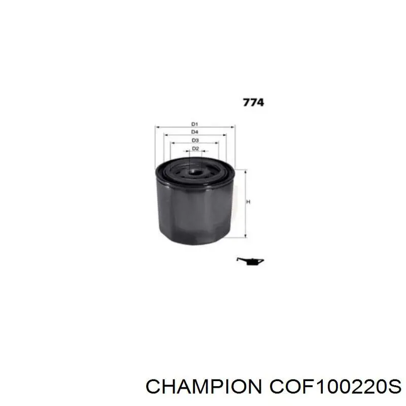COF100220S Champion filtro de aceite