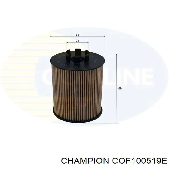 Filtro de aceite COF100519E Champion