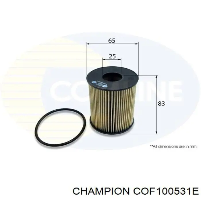 COF100531E Champion filtro de aceite