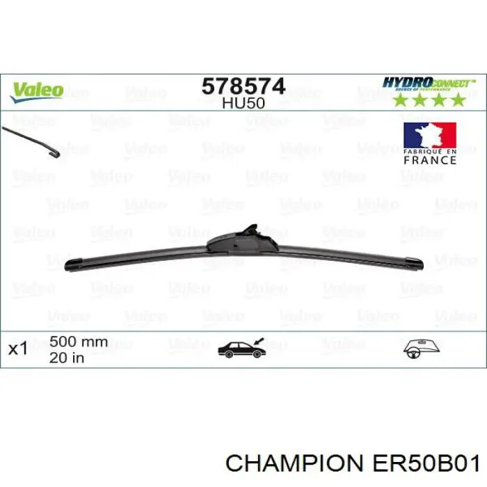 Comprar 1050000 Ford Escobilla del limpiaparabrisas del lado del pasajero