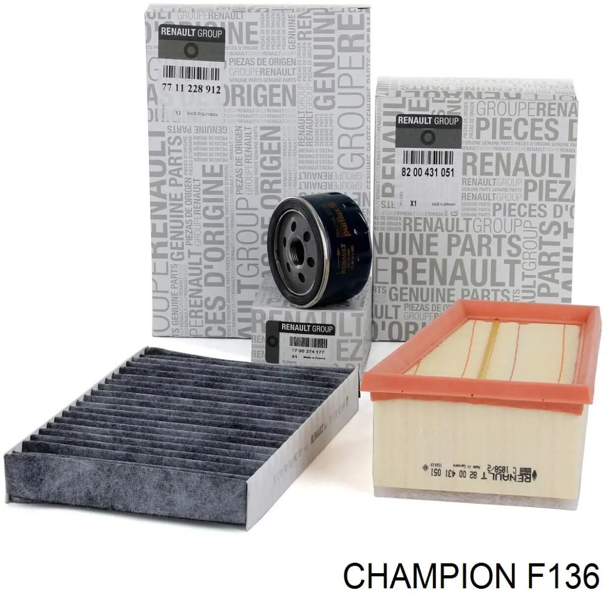 Filtro de aceite Renault Megane 1 LA0, LA1