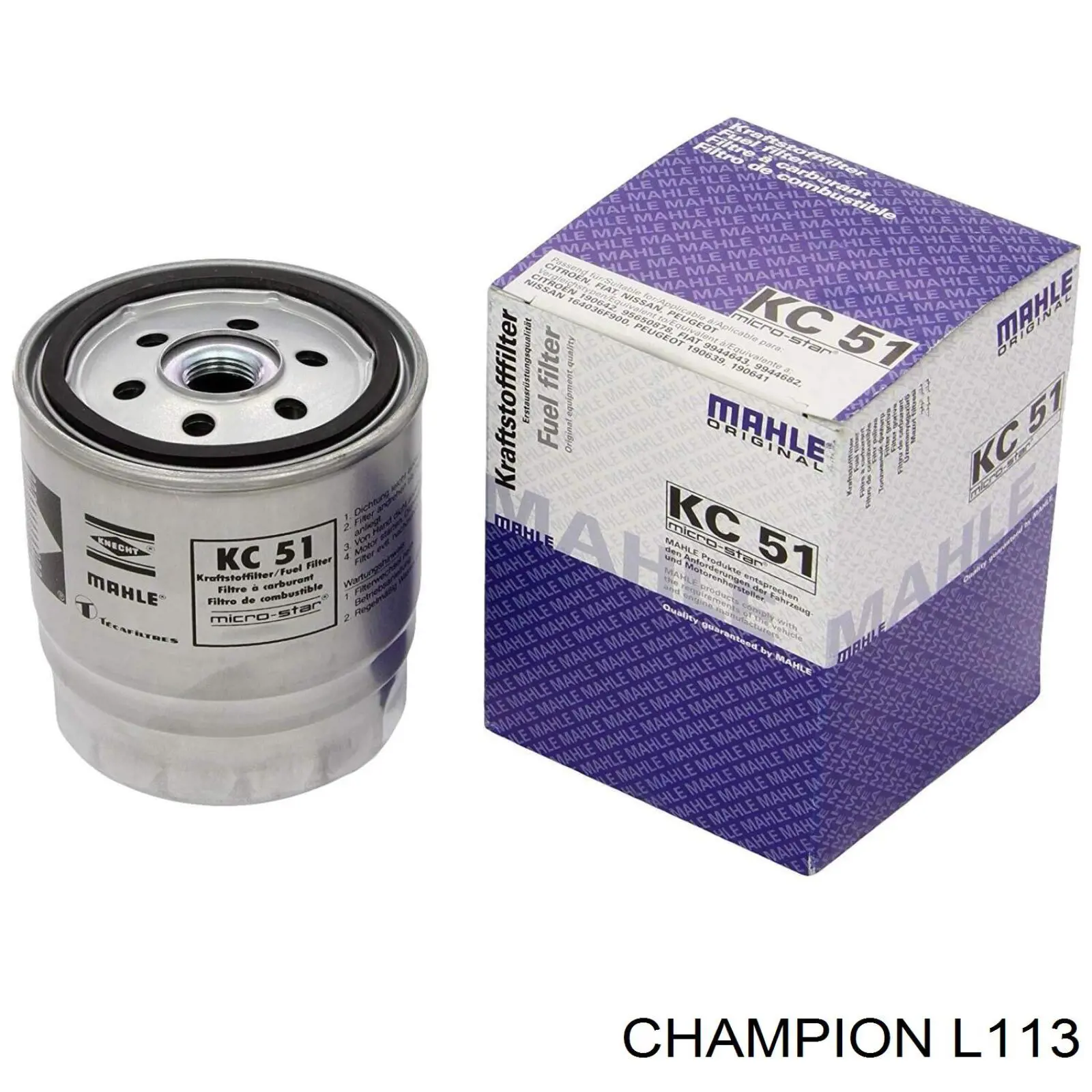 L113 Champion filtro combustible