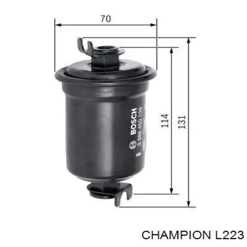 L223 Champion filtro combustible