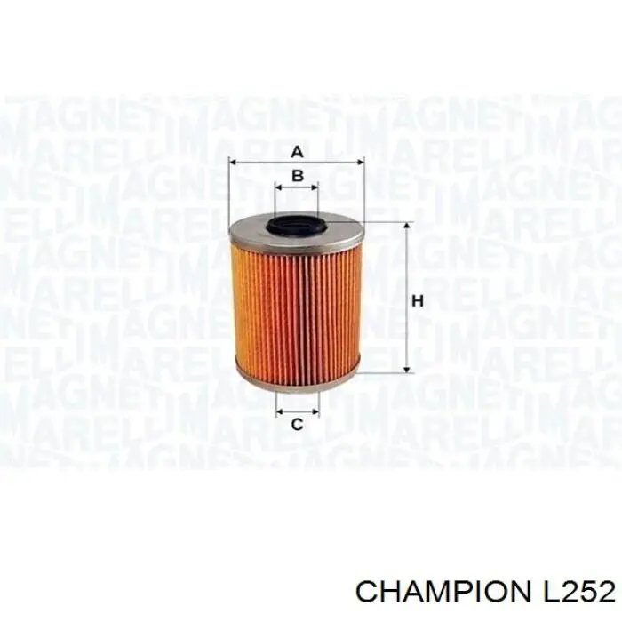 Filtro de combustible L252 Champion