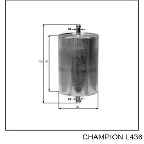 L436 Champion filtro combustible