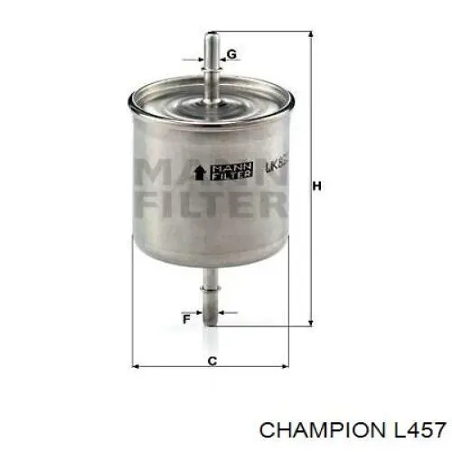 L457 Champion filtro combustible