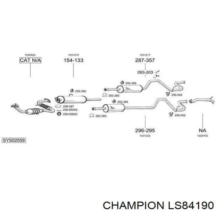 LS84190 Champion juego de cables de encendido