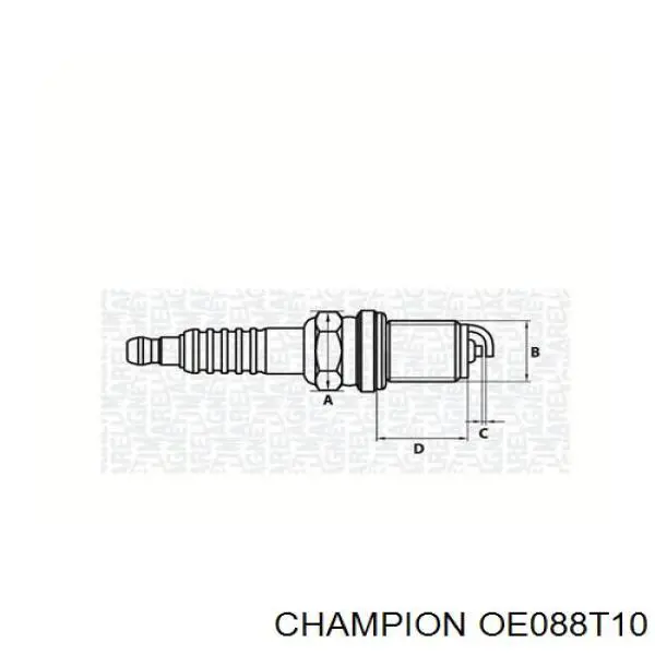 OE088-T10 Champion bujía de encendido