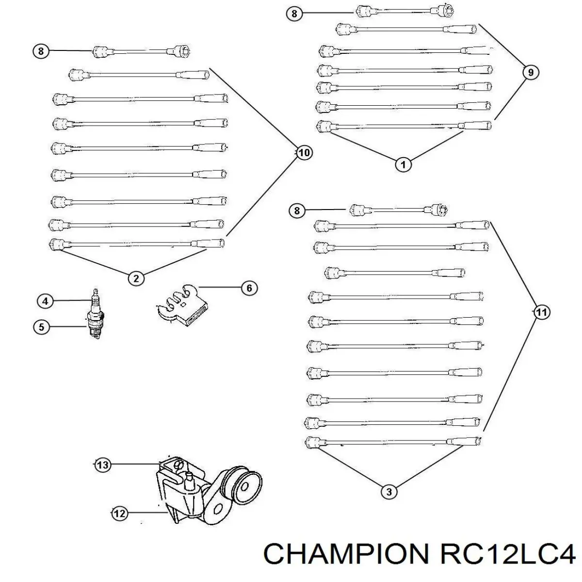 RC12LC4 Champion bujía