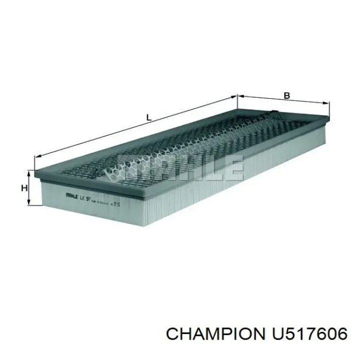 U517606 Champion filtro de aire