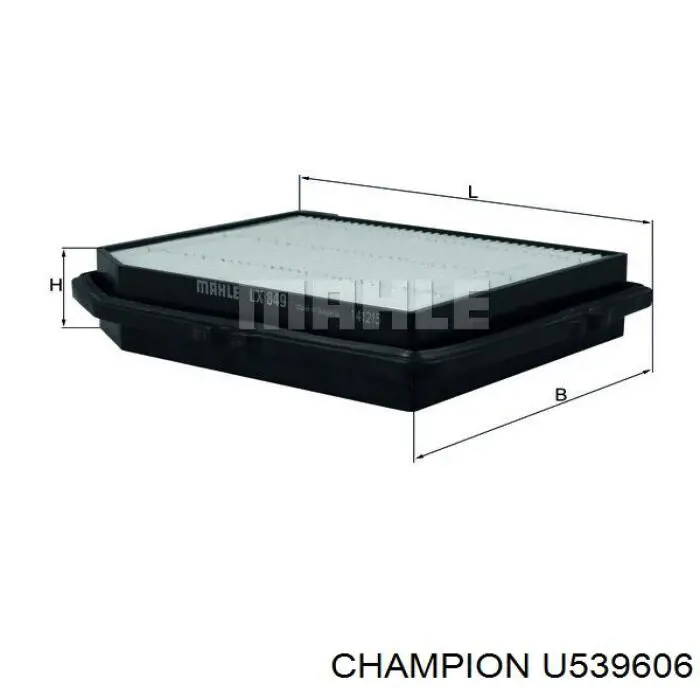 U539606 Champion filtro de aire