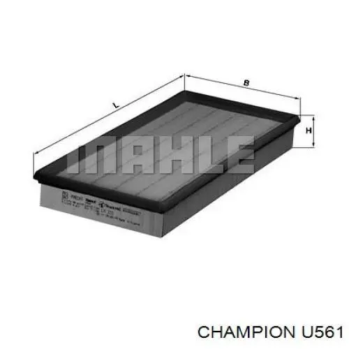 U561 Champion filtro de aire