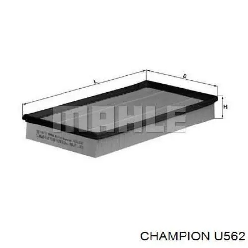 U562 Champion filtro de aire