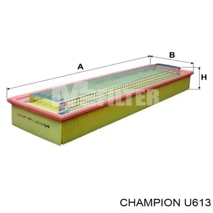 U613 Champion filtro de aire