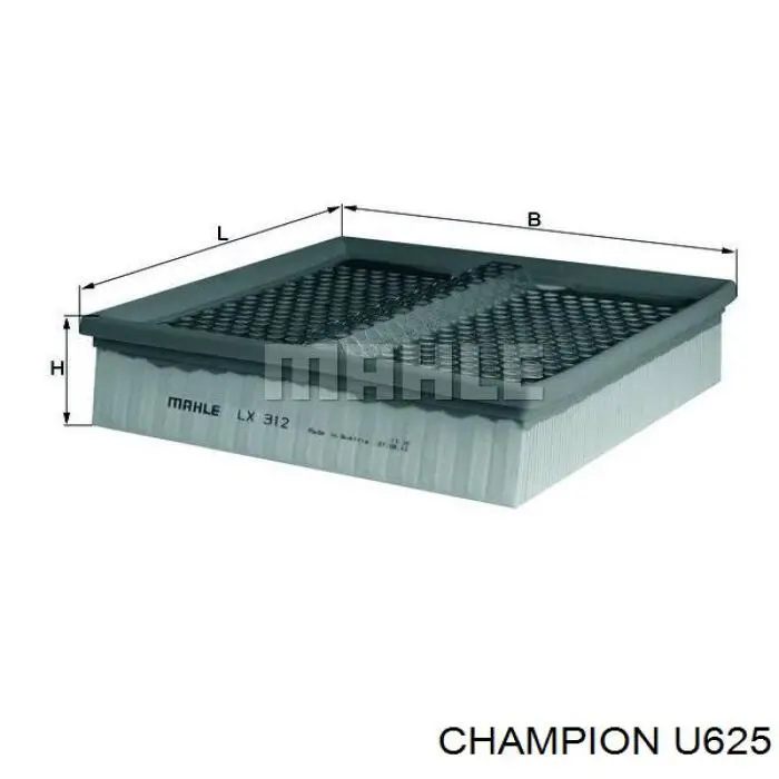 U625 Champion filtro de aire