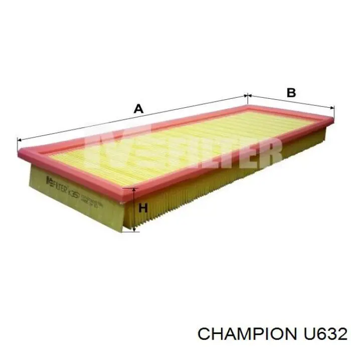 U632 Champion filtro de aire