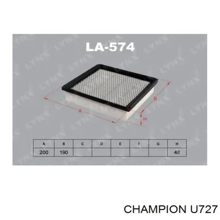 U727 Champion filtro de aire