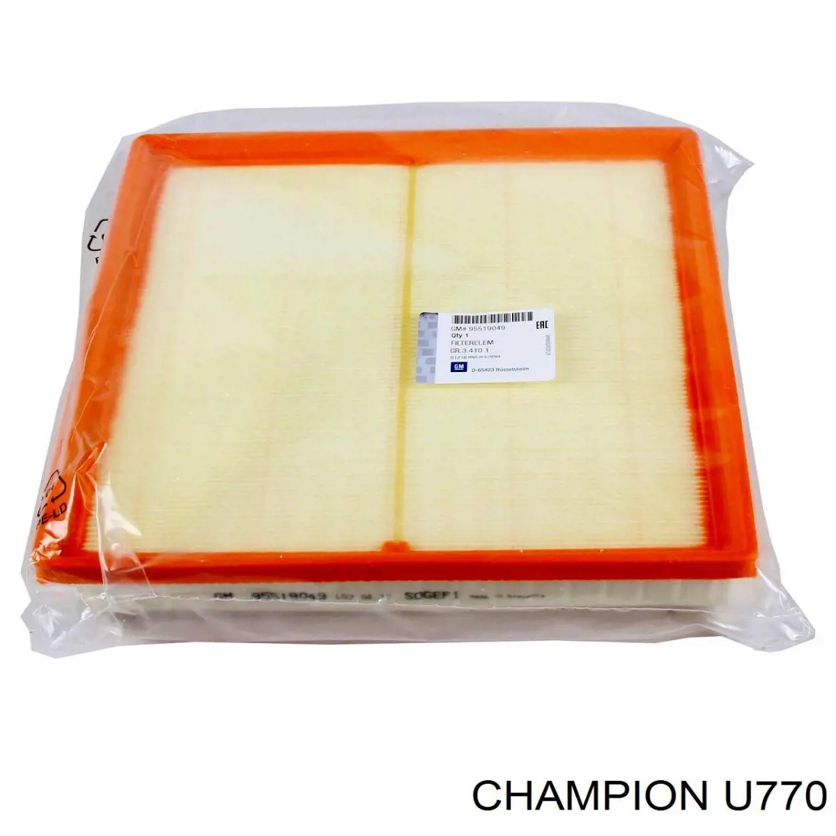 U770 Champion filtro de aire