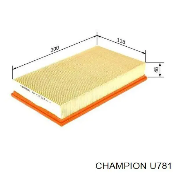 U781 Champion filtro de aire