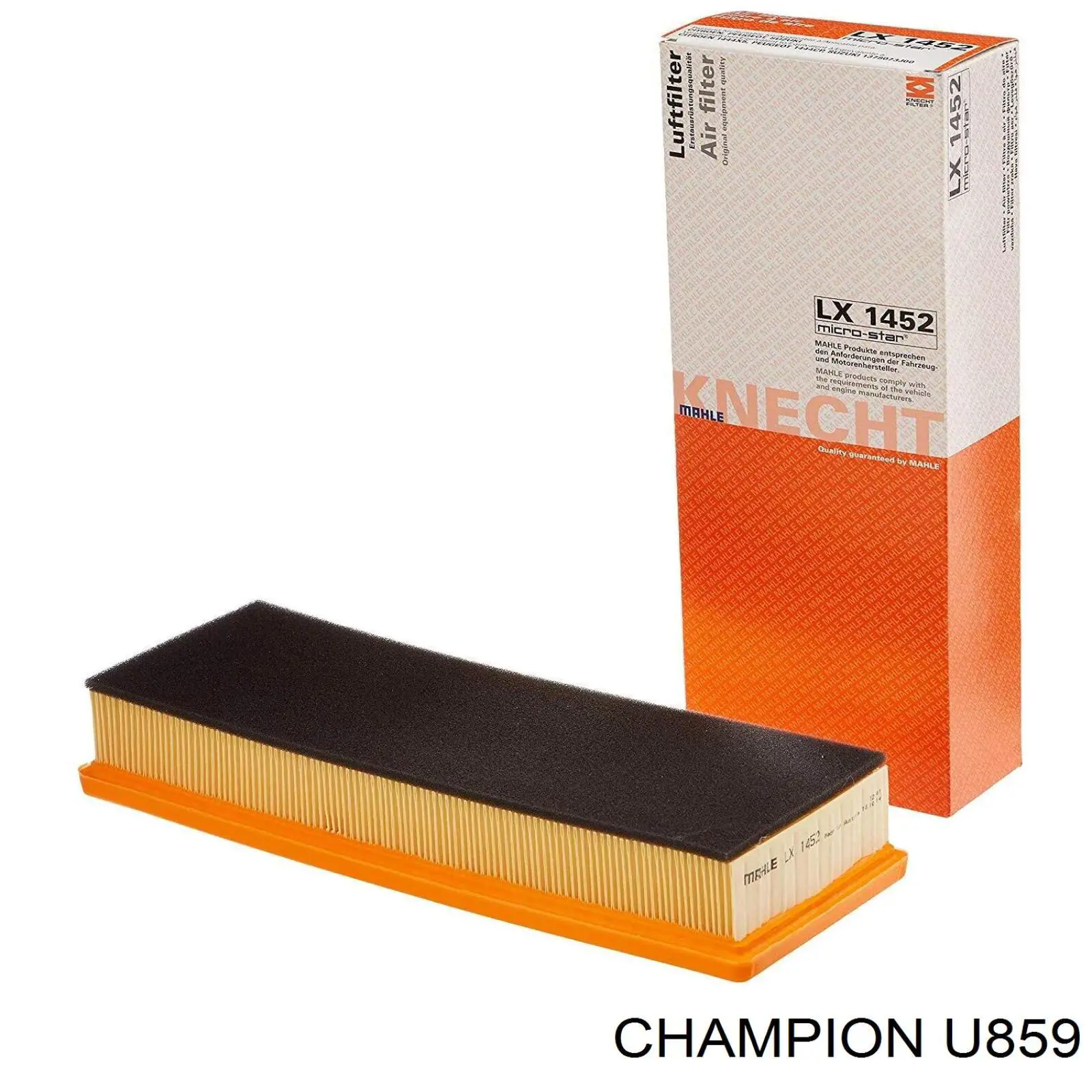 U859 Champion filtro de aire