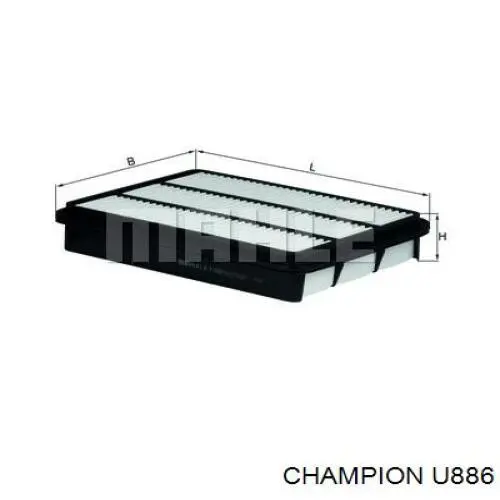 U886 Champion filtro de aire