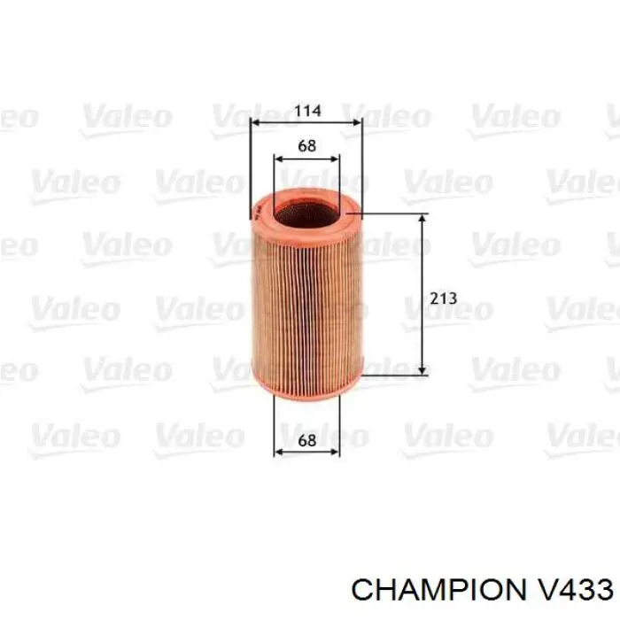 V433 Champion filtro de aire