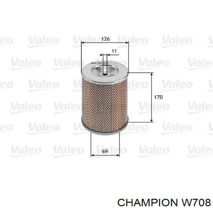 W708 Champion filtro de aire