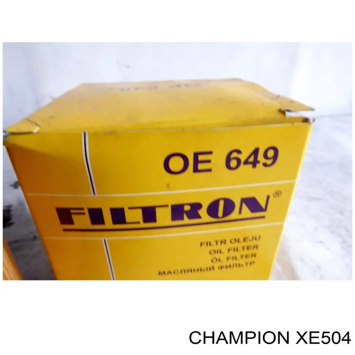 XE504 Champion filtro de aceite